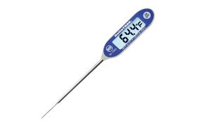 A Food Thermometer With A Needle Probe and Large, Easy To Read LCD Temperature Display Screen