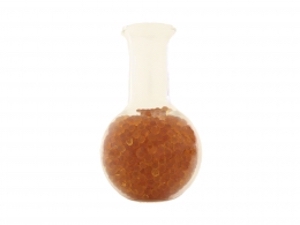 A Round Bottom Flask Filled with Saturated Desiccants