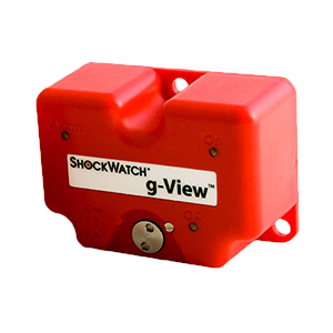 A Red Colour Shockwatch® G-View Impact Data Logger